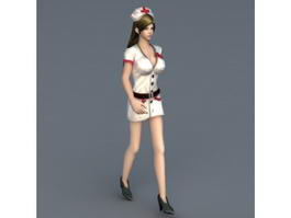 Female Nurse 3d model preview