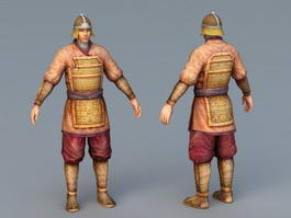 Ancient Chinese Soldier 3d preview