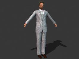 Man in Suit 3d model preview