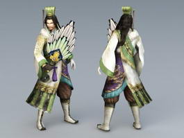 Three Kingdoms Zhuge Liang 3d model preview