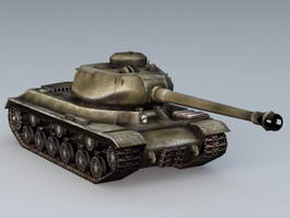 Russian IS2 Tank 3d model 3ds Max files free download - CadNav