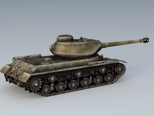 Russian IS2 Tank 3d rendering