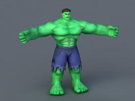 Marvel Comics Hulk 3d model preview