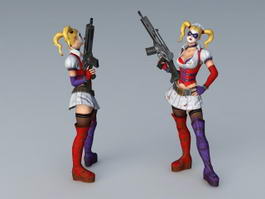 Joker Girlfriend 3d model preview