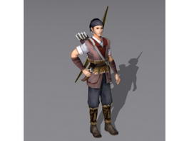 Medieval Hunter 3d model preview