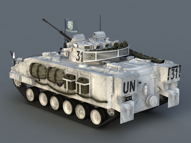 Armored Infantry Fighting Vehicle 3d rendering