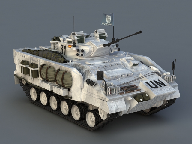 Armored Infantry Fighting Vehicle 3d rendering