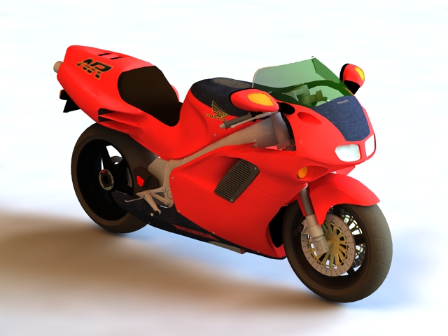 Honda NR750 Motorcycle 3d rendering
