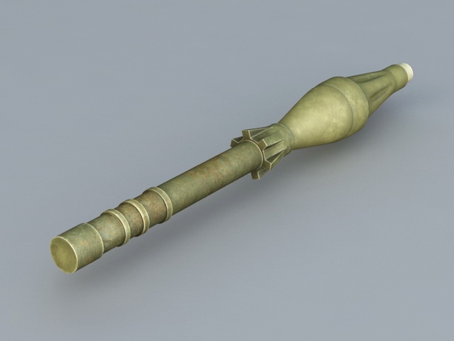 RPG Rocket 3d rendering