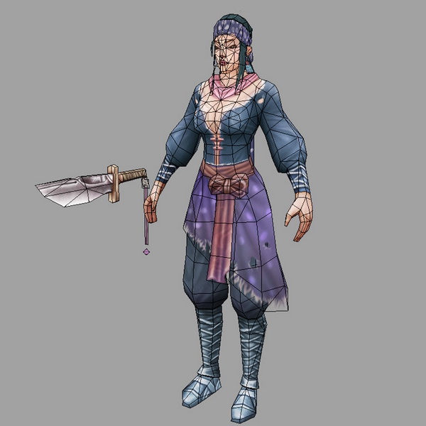 Female Rogue Thief 3d rendering
