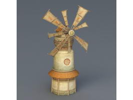 Ancient Windmill 3d model preview