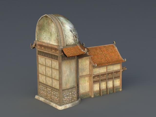 Medieval Inn Tavern 3d rendering