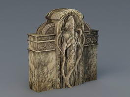Ancient Relief Sculpture 3d model preview