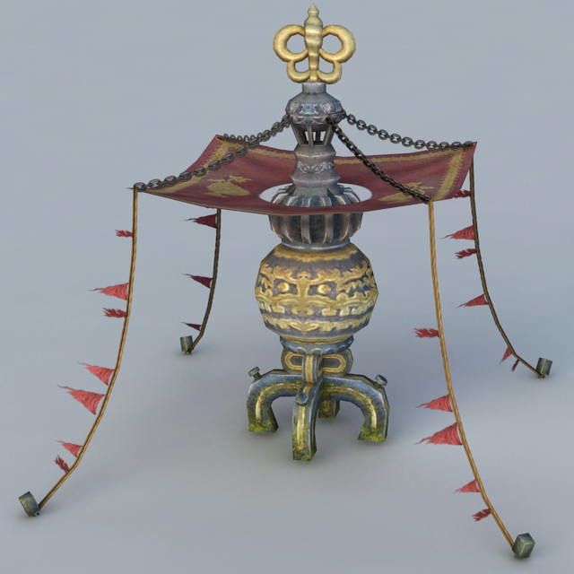 Mystical Pagoda 3d rendering