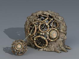 Ancient Prison Cage 3d preview
