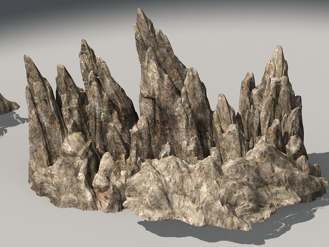 Mountain Rocky 3d rendering