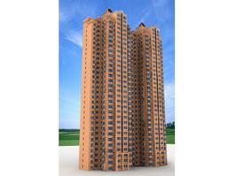 High-rise Residential Tower Architecture 3d preview