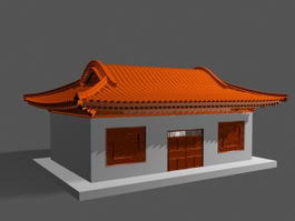 Traditional Chinese House 3d model preview