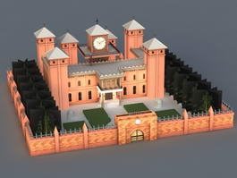 Manor House 3d model preview