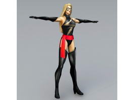 Supergirl 3d model preview