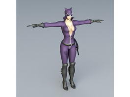 Catwoman 3d model preview