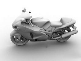 Cruiser Motorcycle 3d model preview