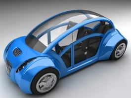 Compact City Car Concept 3d model preview