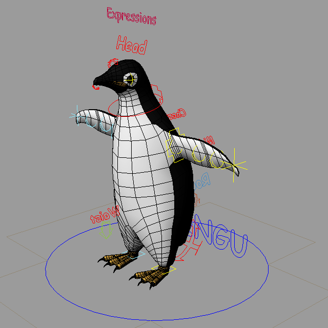 Adelie Penguin 3d rendering