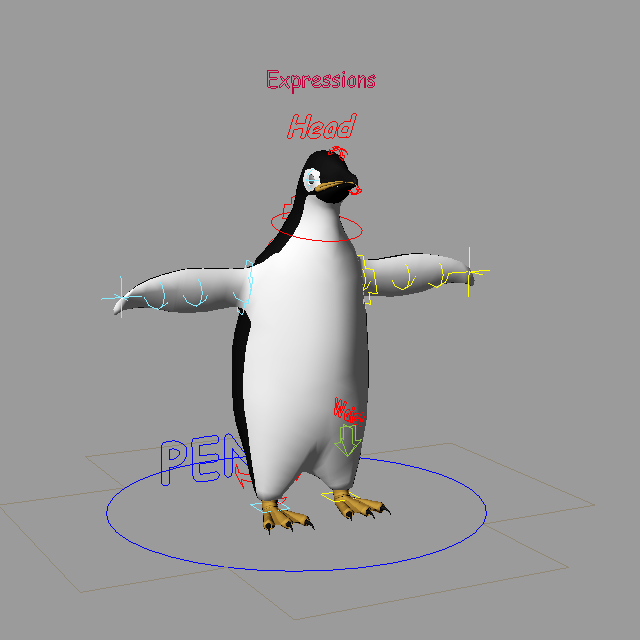 Adelie Penguin 3d rendering
