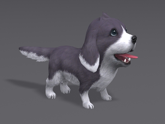 Cute Puppy Dog 3d rendering