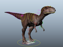 Albertosaurus Dinosaur Rig 3d model preview