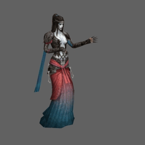Evil Sorceress Rig 3d rendering