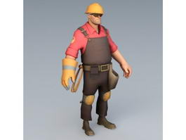 TF2 Engineer Rig 3d preview