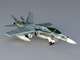F 18 Hornet Aircraft 3d preview