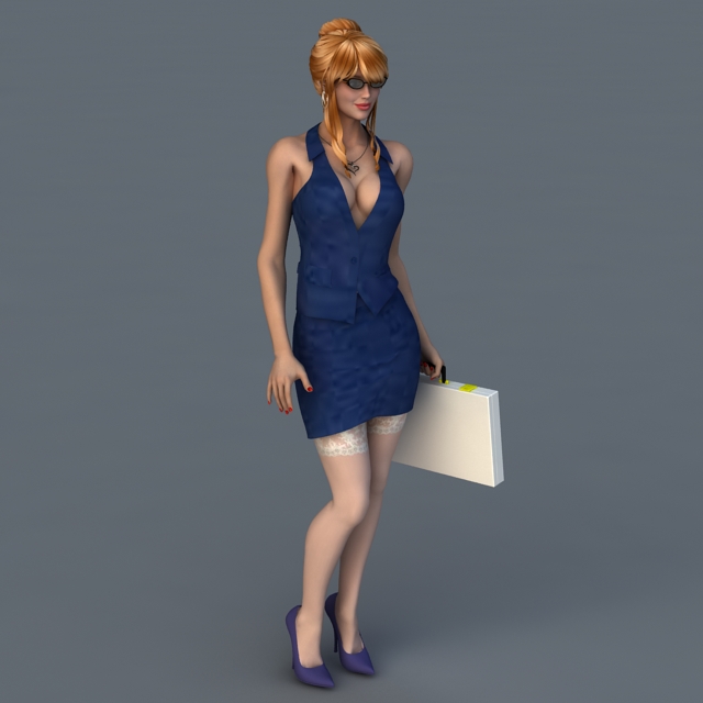 Office Bosses Lady 3d rendering
