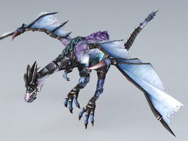 Flying Dragon Rig 3d model preview