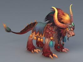 Chinese New Year Nian Monster 3d model preview