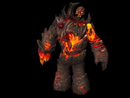 Magma Giant Monster 3d model preview
