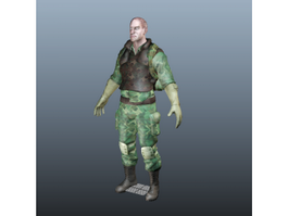 Army Soldier 3d model preview
