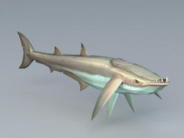 Giant Remora 3d model preview