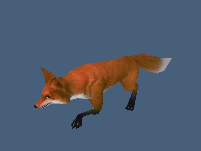 Red Fox Animal 3d model - CadNav