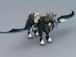 Winged Horse 3d model preview
