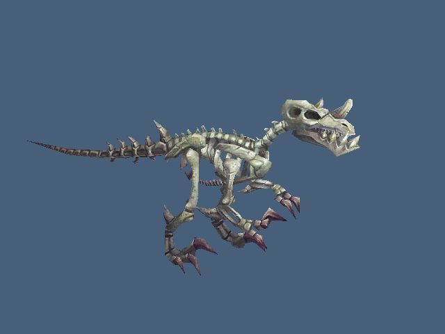 Velociraptor Skeleton 3d model 3D Studio,3ds Max files