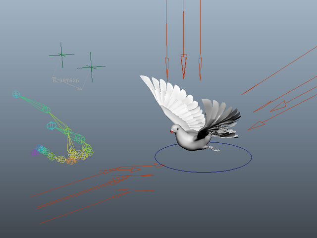 Animated Pigeon Rig 3d model - CadNav