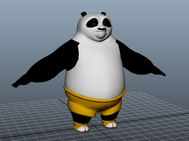Kung Fu Panda Rigged & Animated 3d model 3ds Max files free download - modeling 36370 on CadNav