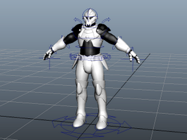 Sci-Fi Soldier Rig 3d preview