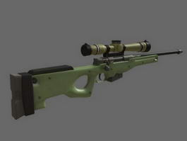 Military Sniper Rifle 3d preview