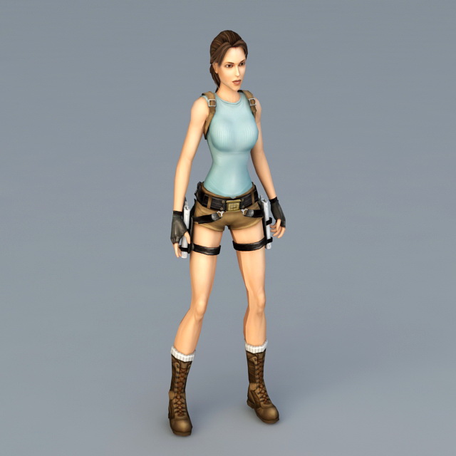 Tomb Raider Anniversary 3d rendering