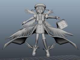 Anime Angel Girl 3d preview
