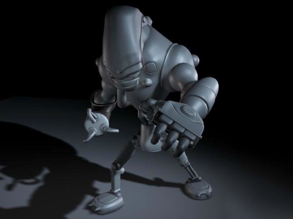 Evil Robot 3d rendering